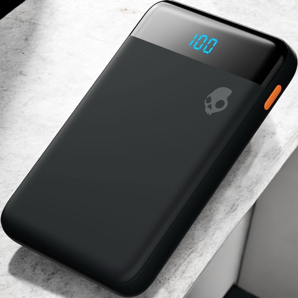 Skullcandy Stash Mini Portable Charger, 5000mAh Power Bank